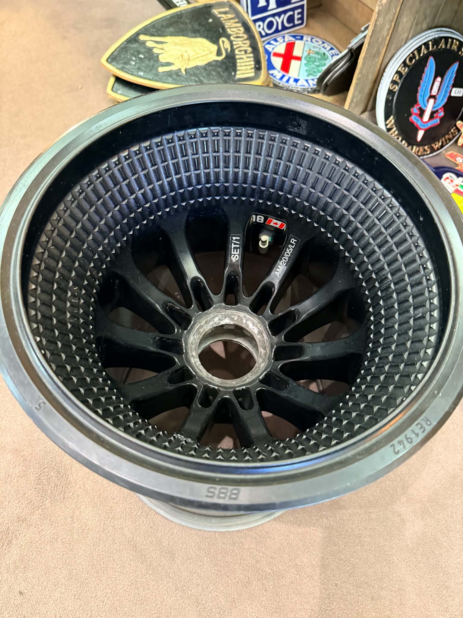 Genuine Aston Martin F1 Wheel - The Man Cave Broadway