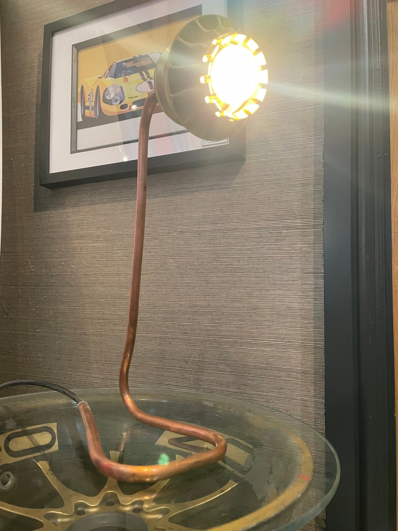 Genuine Formula 1 Wheel Nut Desk Lamp - The Man Cave Broadway