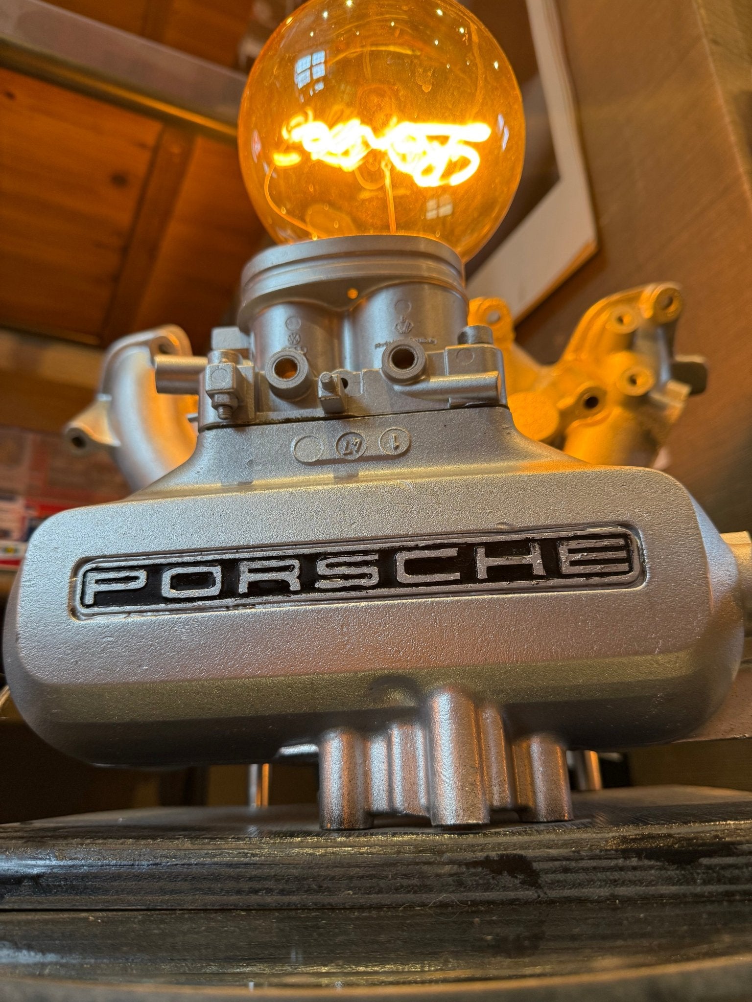 Genuine Porsche Exhaust Manifold Lamp - The Man Cave Broadway