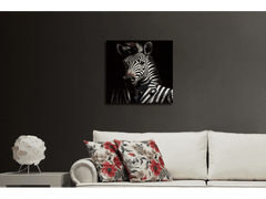 GLASS WALL ART MINI 30x30 ANIMALS MAN CAVE ART - The Man Cave Broadway