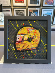 Hand Painted Carbon Fibre Art/SUPERCAR /Hamilton/Norris - The Man Cave Broadway