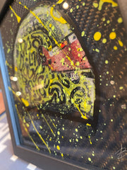 Hand Painted Carbon Fibre Art/SUPERCAR /Hamilton/Norris - The Man Cave Broadway