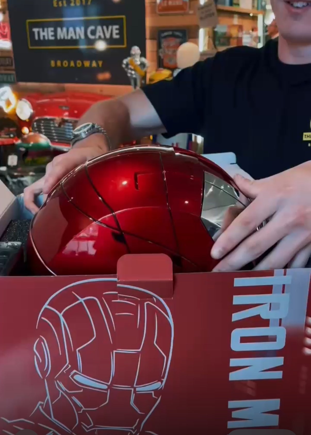 IRON MAN HELMET WEARABLE COSPLAY - Voice Activated - The Man Cave Broadway