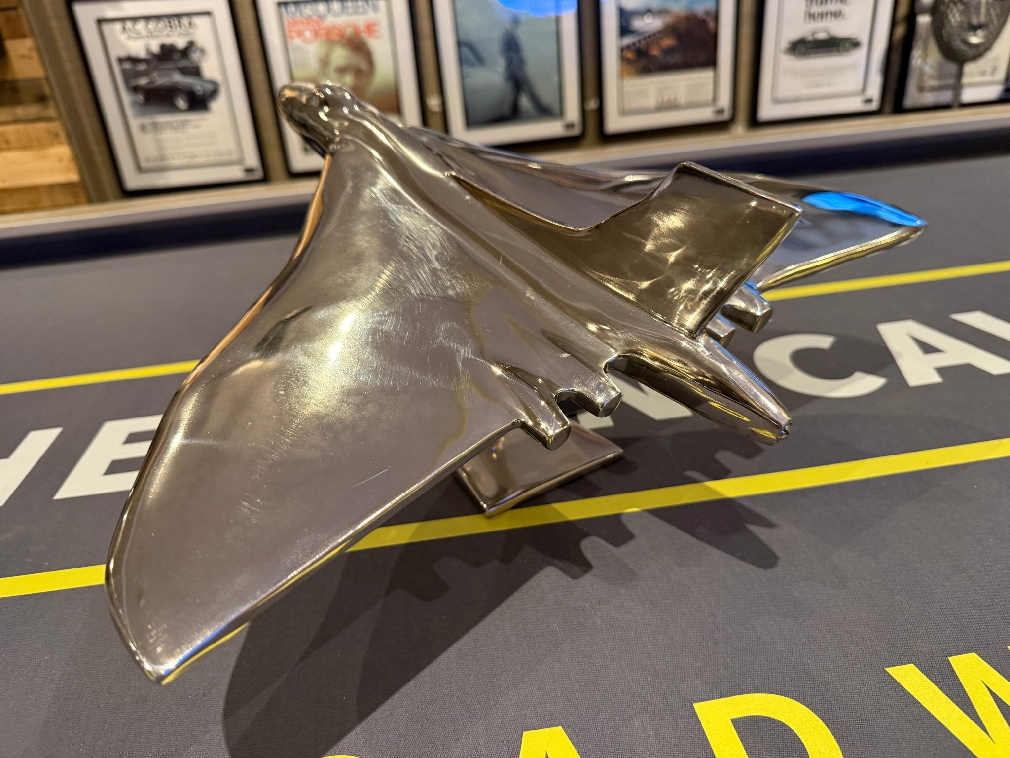 Large Polished Aluminium Model Vulcan Display Piece - The Man Cave Broadway