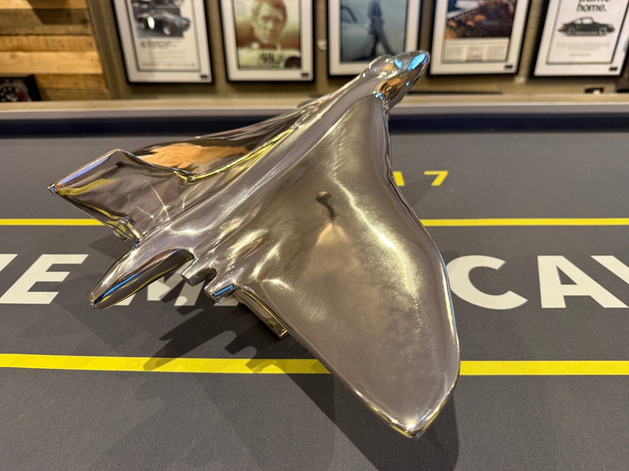 Large Polished Aluminium Model Vulcan Display Piece - The Man Cave Broadway