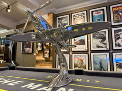 Large Polished Metal Spitfire - The Man Cave Broadway