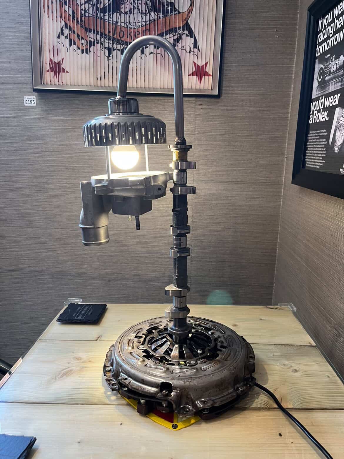 LITCHFIELD COOL CAR PARTS LAMP - The Man Cave Broadway