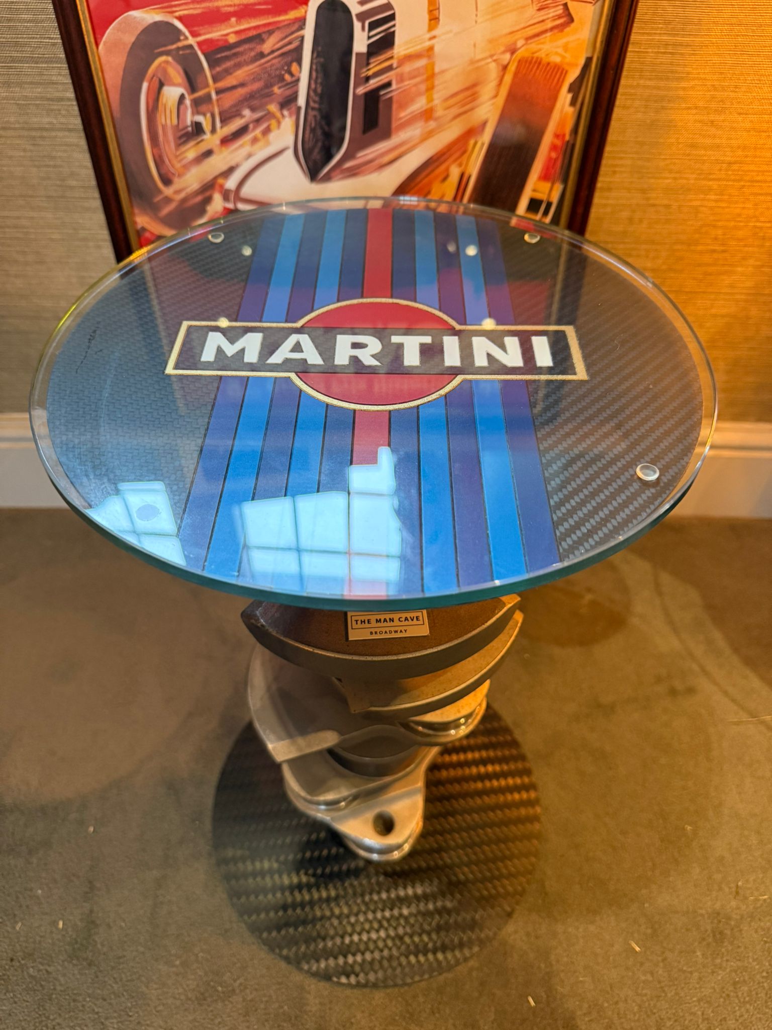 Litchfield GTR Stunning Crankshaft Table & Bespoke Carbon Top - The Man Cave Broadway