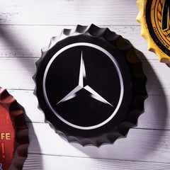 MAN CAVE CAR TIN BAR CAR BOTTLE TOPS - The Man Cave Broadway
