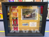 Mario Andretti Signed 1969 Lotus 49B ‘Gold Leaf’ 1:24 Race Car Display - The Man Cave Broadway