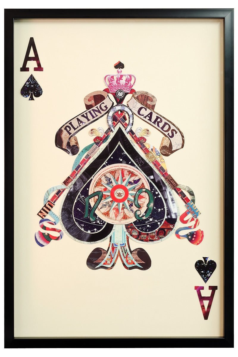 PLAYING CARD LARGE WALL ART Ace of Hearts King Of Hearts Queen of Hearts - The Man Cave Broadway
