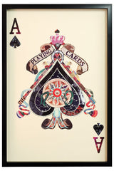 PLAYING CARD LARGE WALL ART Ace of Hearts King Of Hearts Queen of Hearts - The Man Cave Broadway
