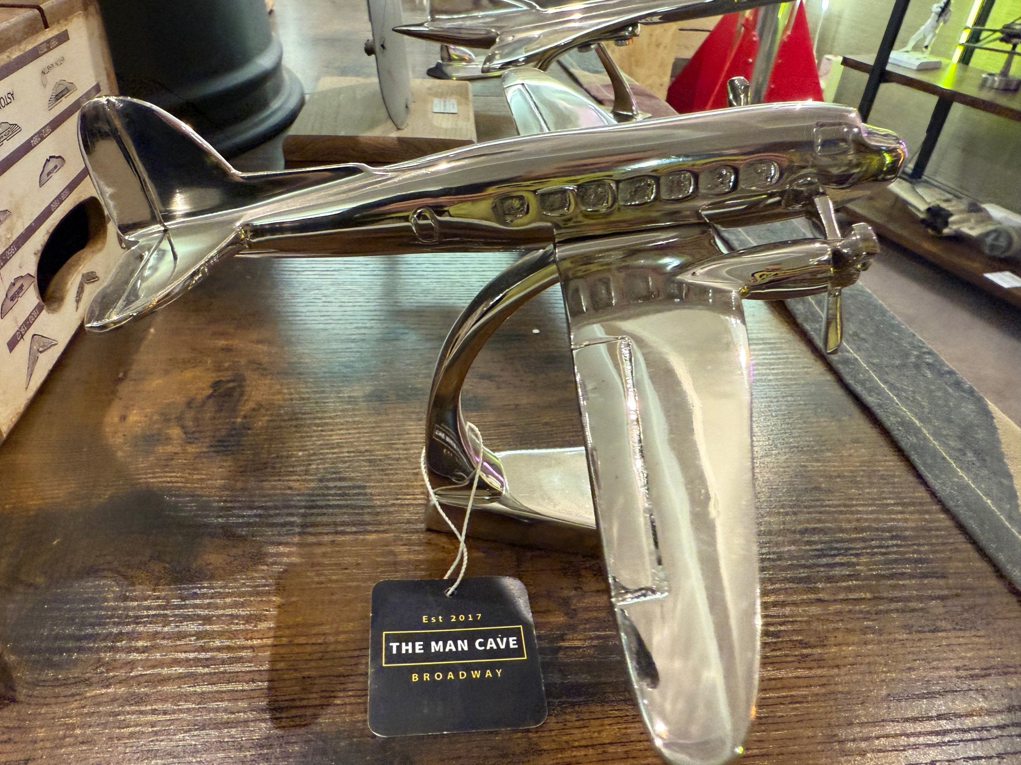 Polished Dakota Aircraft / Airplane Desk Piece Model - The Man Cave Broadway