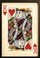 PLAYING CARD LARGE WALL ART Ace of Hearts King Of Hearts Queen of Hearts