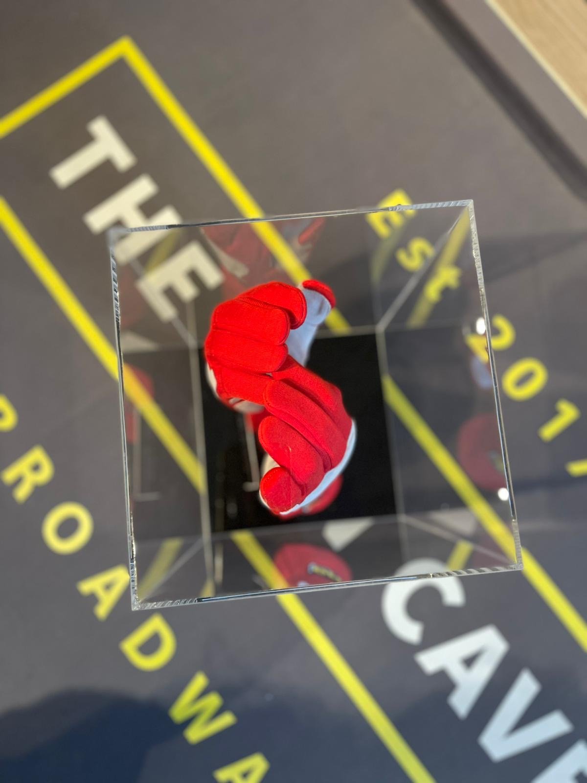 £POA - Michael Schumacher Signed Genuine 2006 OMP Race Gloves in Display Case - The Man Cave Broadway