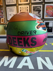 Sir Jackie Stewart Signed - Steve Deeks Helmet - The Man Cave Broadway