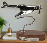 Spitfire, Vulcan or Concorde Models on Wooden Base - The Man Cave Broadway