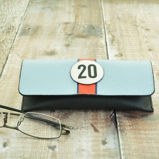 Steve McQueen Number 20 Leather Glasses Case - The Man Cave Broadway
