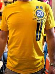 TMC / THE MAN CAVE BROADWAY T SHIRT 20 / YELLOW / Stripes - The Man Cave Broadway