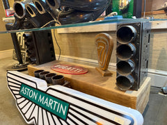 Unique Table Created Using Genuine Bugatti Type 35 Engine Blocks - The Man Cave Broadway