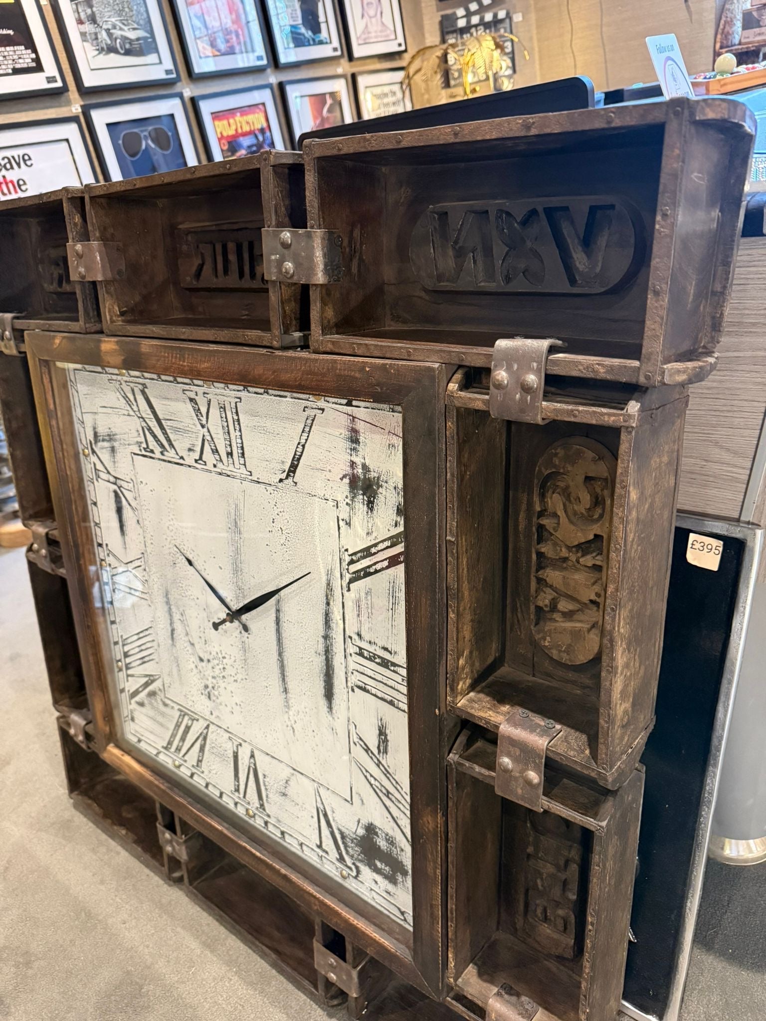 UPCYCLED GENUINE BRICK MOULD ART CLOCK - The Man Cave Broadway
