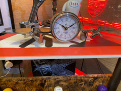 Aviation Aero Plane Polished Desk Clock