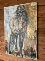 Huge Hand Painted Horse Art