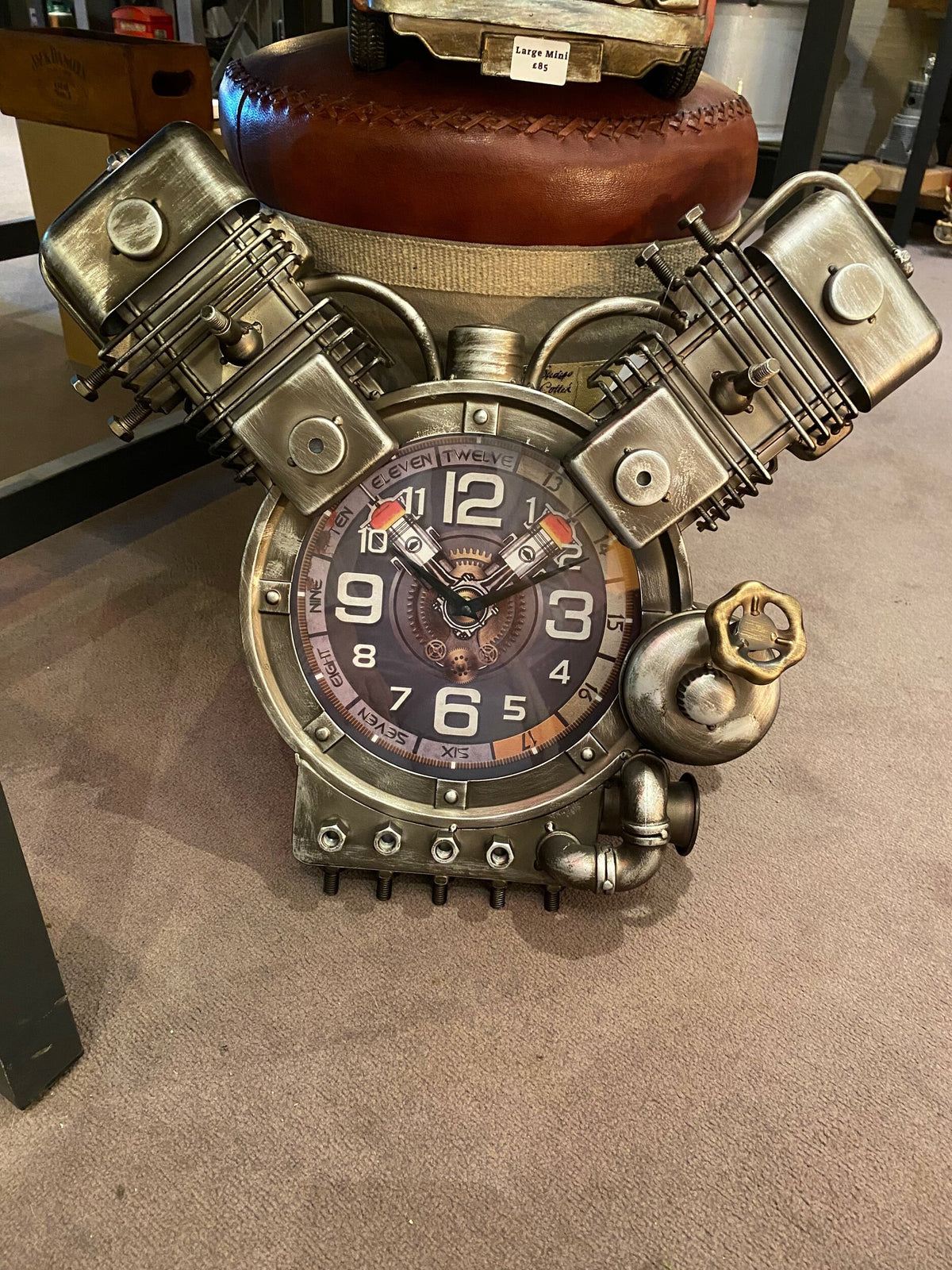 Motorbike Engine Clock