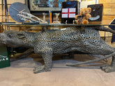 JAGUAR UP CYCLED ART TABLE SCULPTURE / PANTHER COFFEE TABLE