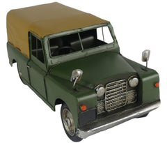 LARGE TIN LAND ROVER STYLE MODEL