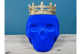 Blue Funky Skull & Crown - The Man Cave Broadway