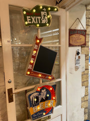 Huge Light Up Metal Signs - The Man Cave Broadway