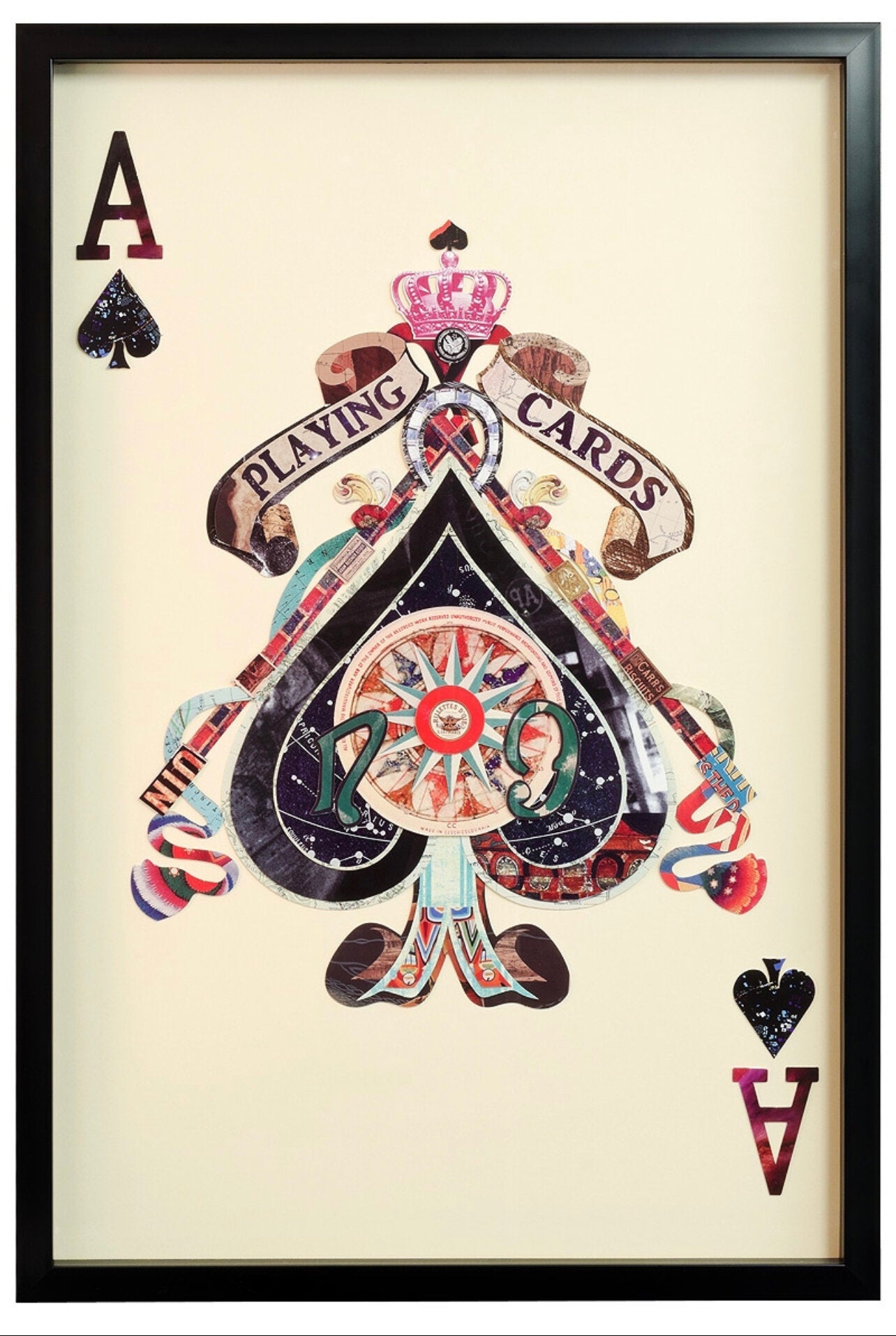 PLAYING CARD LARGE WALL ART Ace of Hearts King Of Hearts Queen of Hearts - The Man Cave Broadway