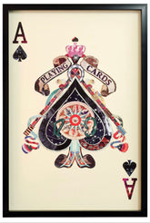 PLAYING CARD LARGE WALL ART Ace of Hearts King Of Hearts Queen of Hearts - The Man Cave Broadway
