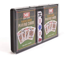 PLAYING CARDS & POKER DICE SET - The Man Cave Broadway