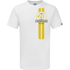 TMC / THE MAN CAVE BROADWAY T SHIRT 20 / YELLOW / Stripes - The Man Cave Broadway