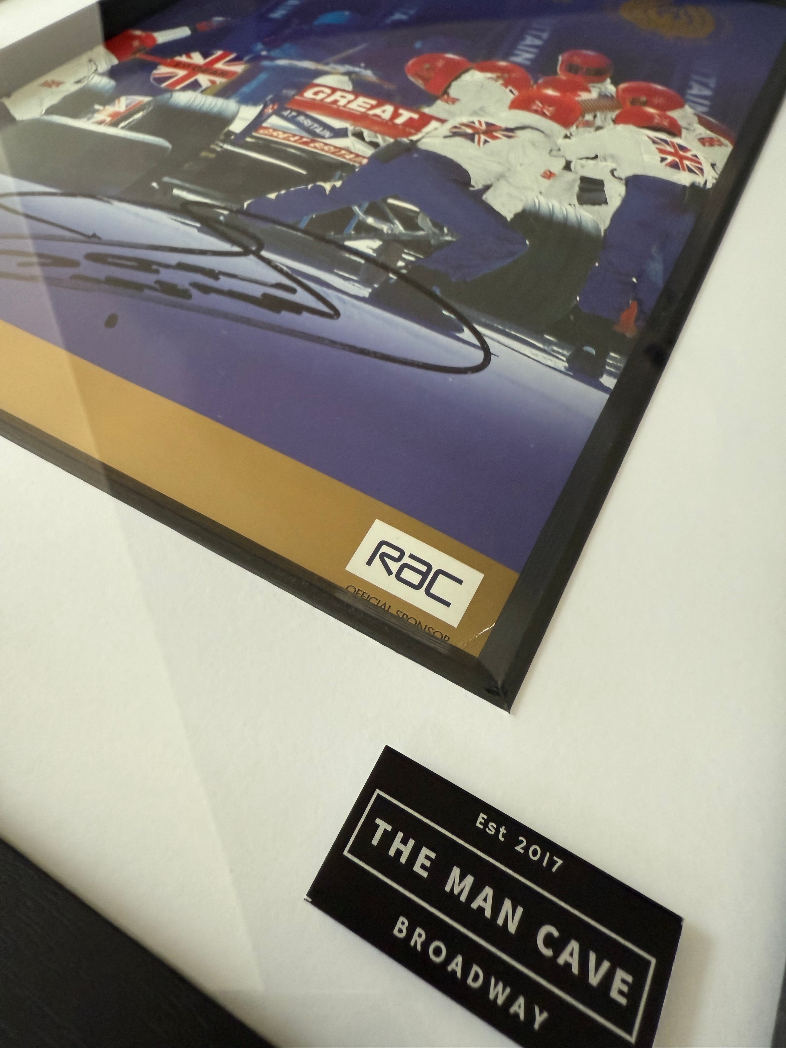 Framed David Coulthard Signed 1999 British Grand Prix Programme