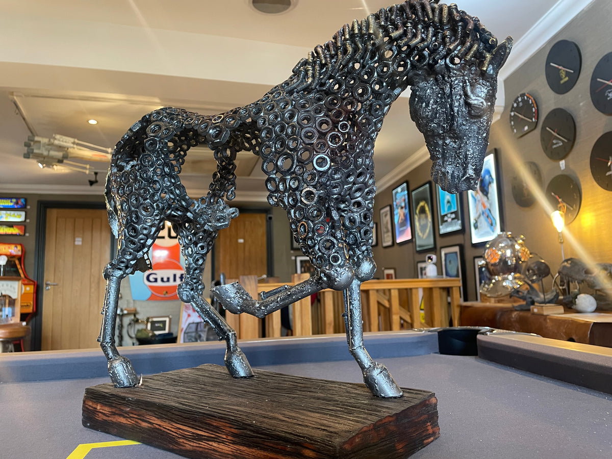 Hand Crafted Horse Sculpture