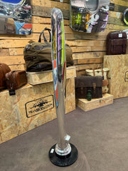 Polished Hartzell Propeller Display Piece with Black Base Aircraft / Airplane
