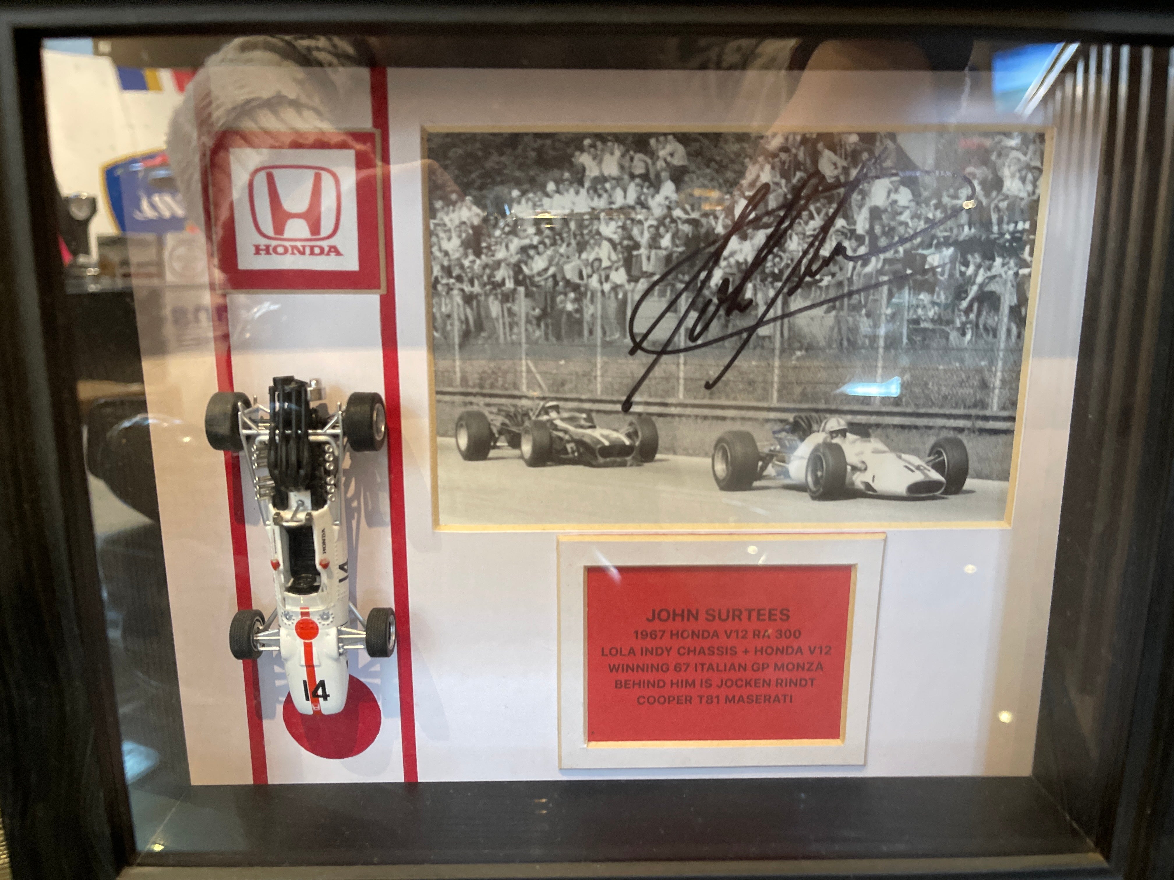 Formula 1 Autographed Rare Car Framed Collection