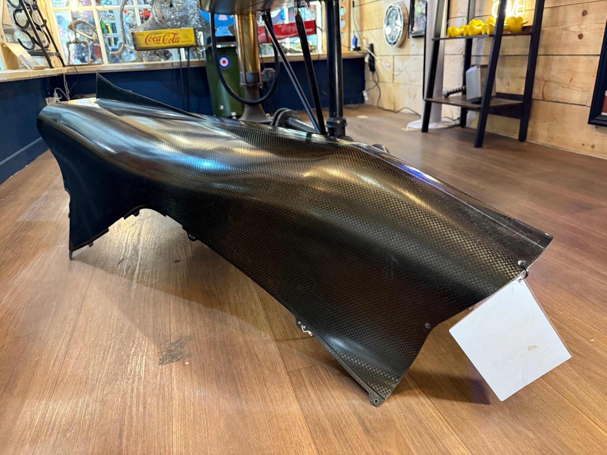 2022 Williams F1 Engine Cover in Bare Carbon Fibre - The Man Cave Broadway