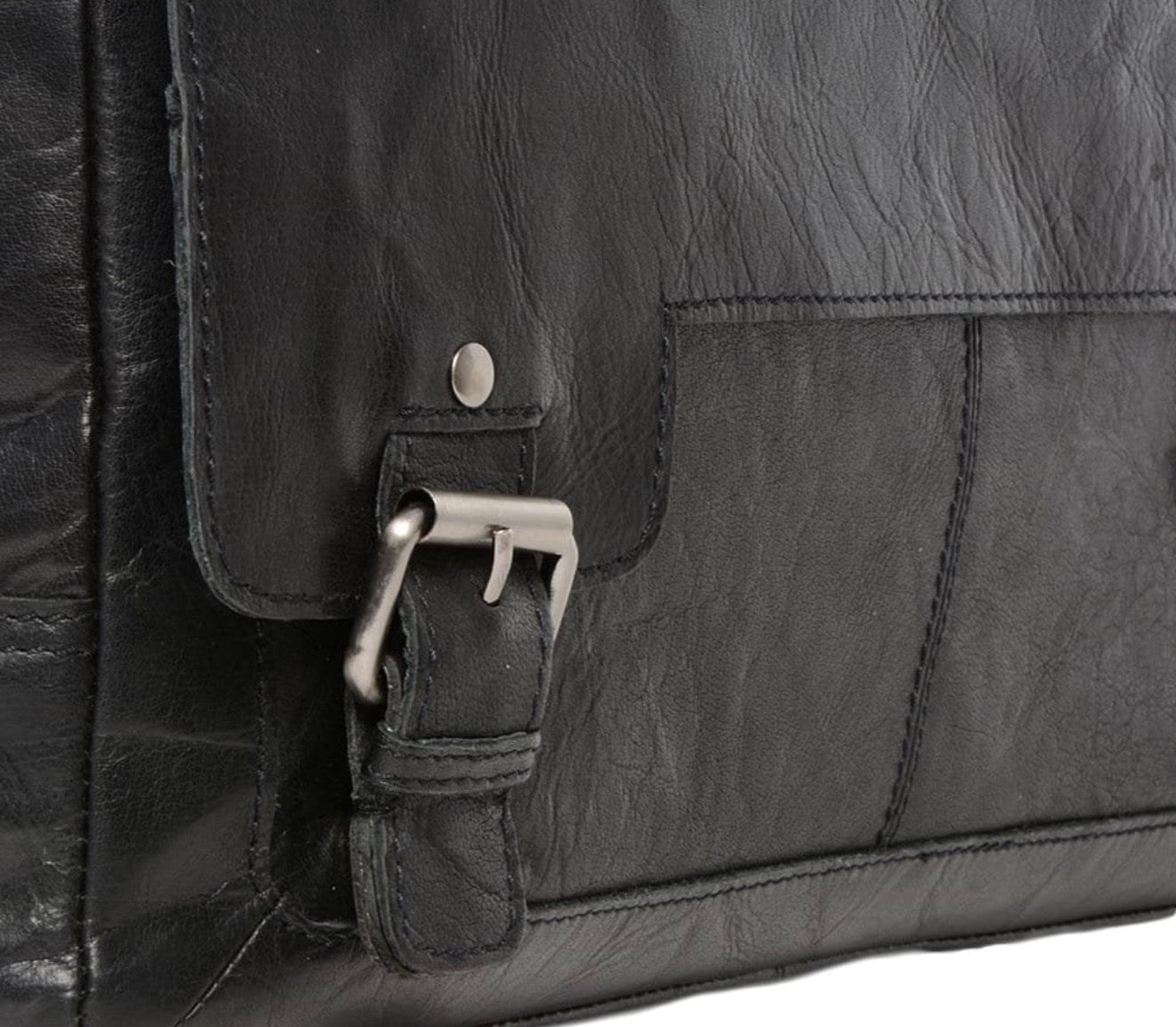 Men’s Large Messenger Leather Laptop Bag     8343