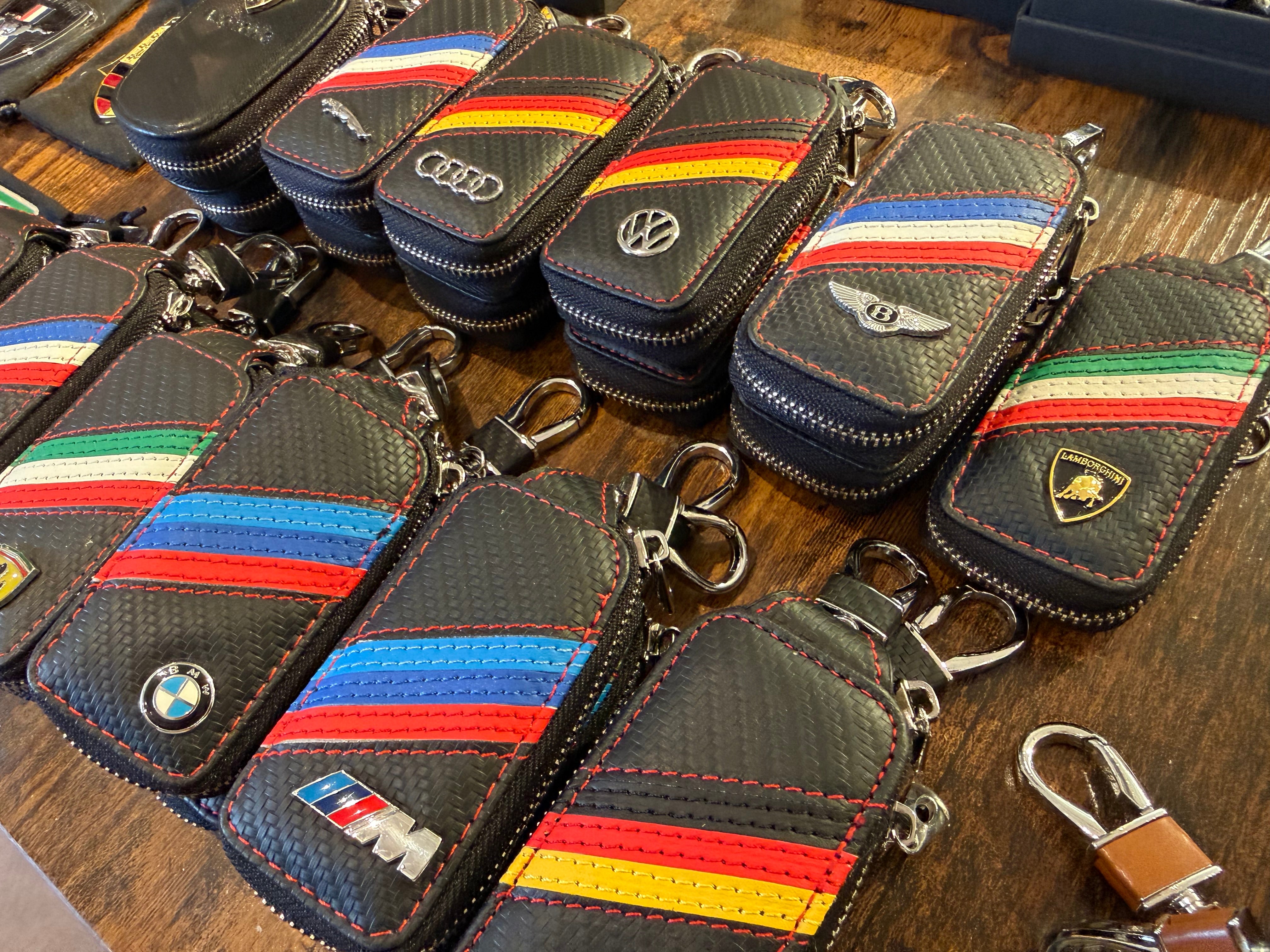 Car Key Pouches - Aston, Porsche, Ferrari, Mustang, BMW and Mercedes SUPER CAR KEY POUCH KEYHOLDER
