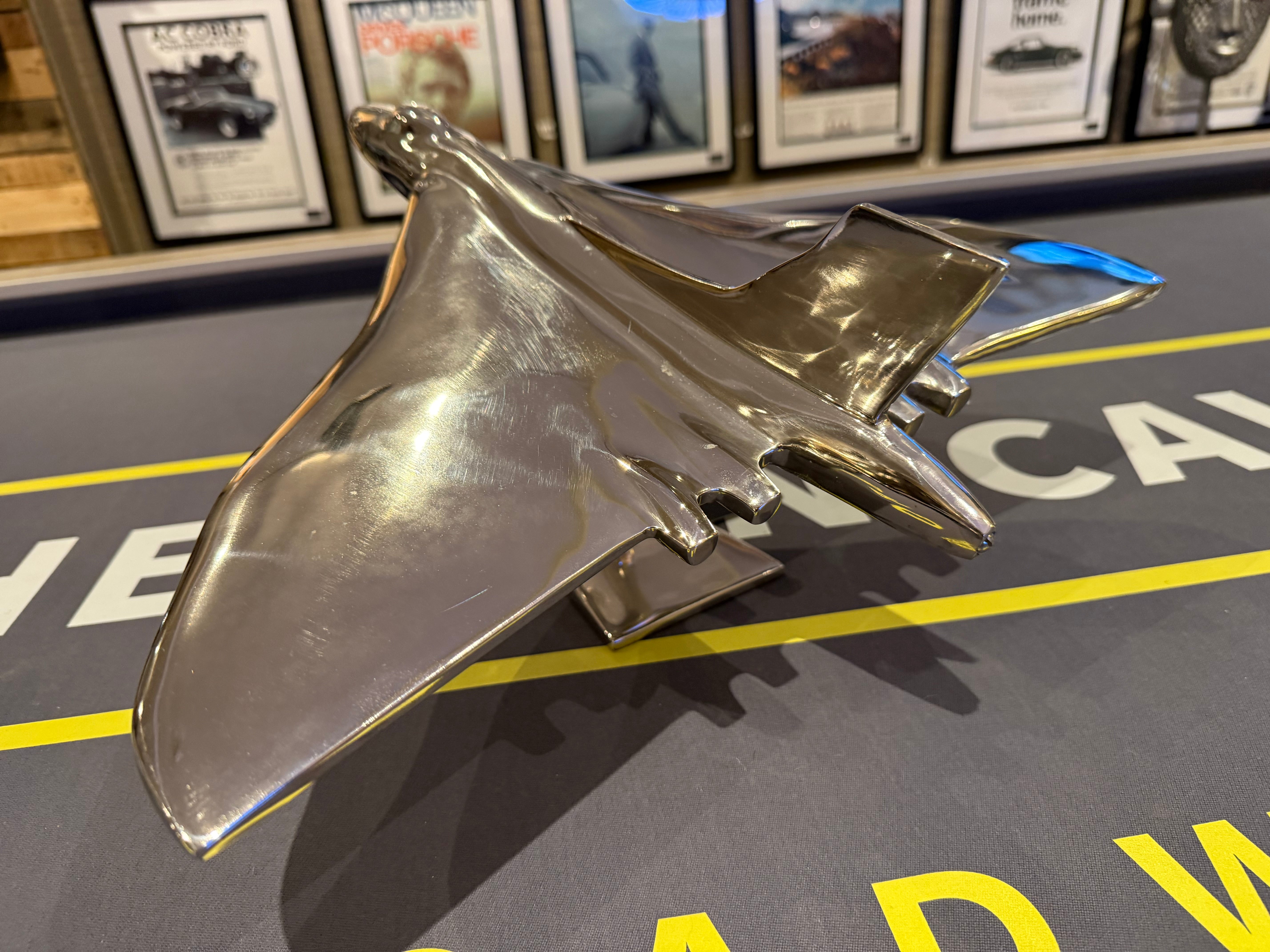 Large Polished Aluminium Model Vulcan Display Piece