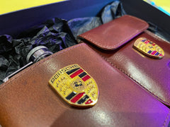 HIP FLASK / KEY POUCH / GIFT SET / RFID / PORSCHE / LAMBORGHINI / FERRAI / KEY RING / SOFT LEATHER