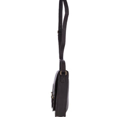 VEGAN LEATHER MESSENGER LAPTOP BAG (Brown Josh)