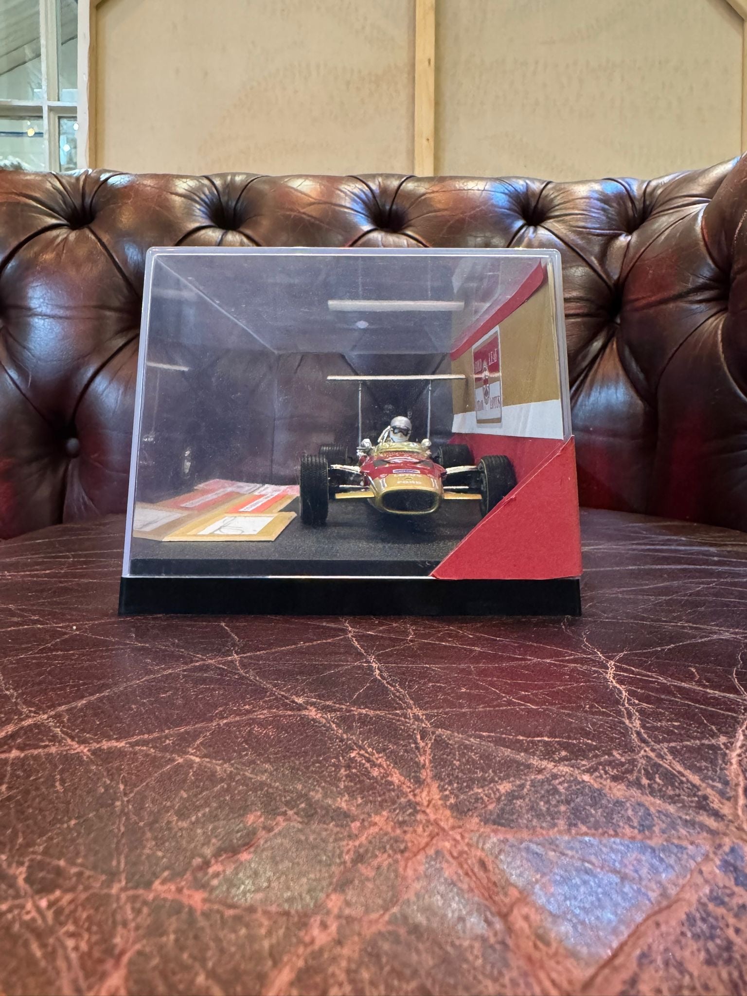 Mario Andretti Signed 1:18 Scale Lotus 49B 1968 Race Car