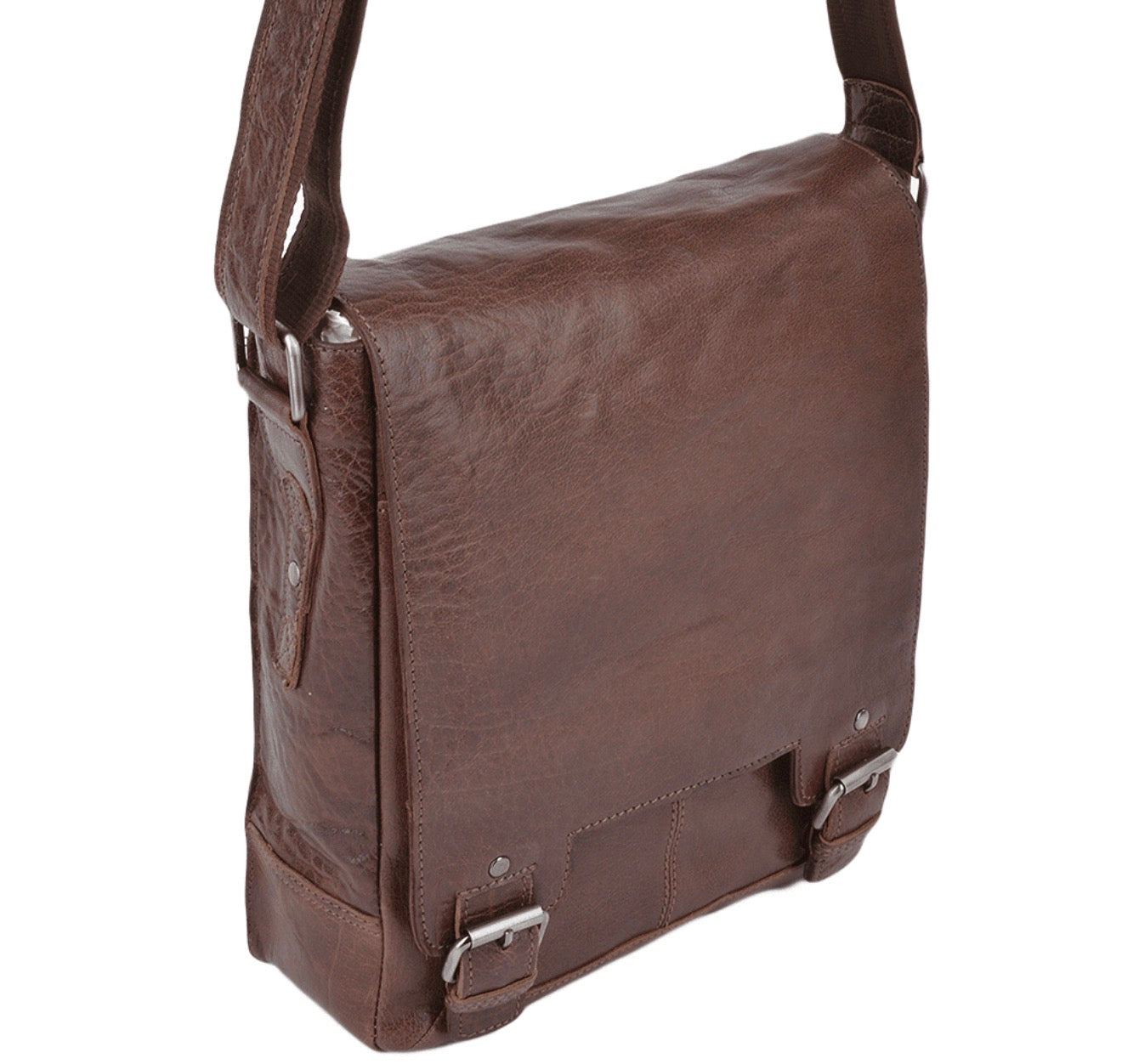 Men’s Leather Messenger Flight Bag 8342