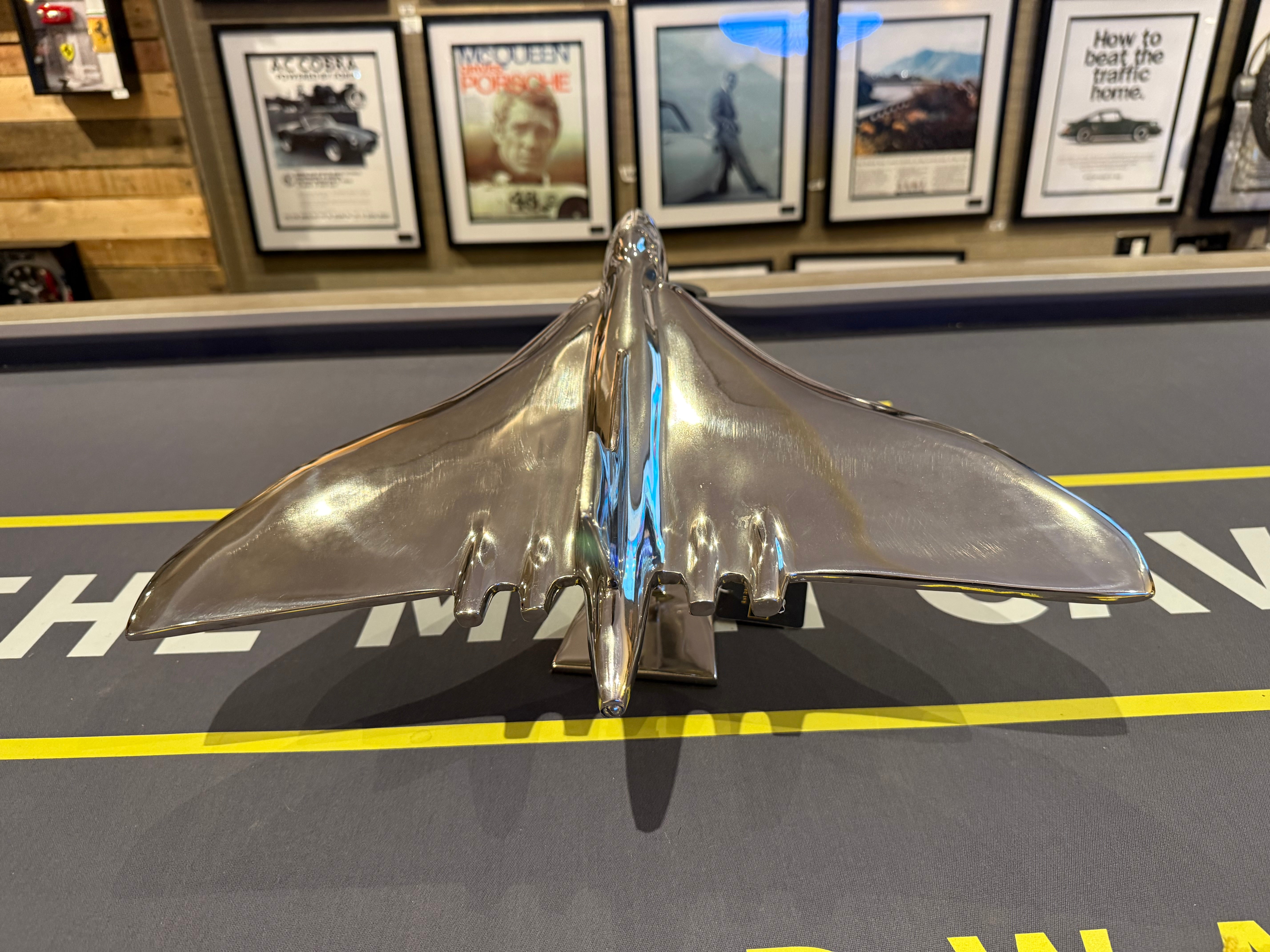 Large Polished Aluminium Model Vulcan Display Piece
