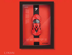BOXED / FRAMED SUPERCAR ART